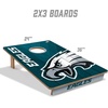 image:imageYouTheFan NFL 2 x 3 Wood Cornhole Game with Logo BagsTeam Colors