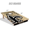 image:imageYouTheFan NFL 2 x 3 Wood Cornhole Game with Logo BagsTeam Colors