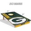 image:imageYouTheFan NFL 2 x 3 Wood Cornhole Game with Logo BagsTeam Colors