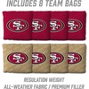 image:imageYouTheFan NFL 2 x 3 Wood Cornhole Game with Logo BagsTeam Colors