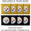 image:imageYouTheFan NFL 2 x 3 Wood Cornhole Game with Logo BagsTeam Colors
