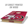 image:imageYouTheFan NFL 2 x 3 Wood Cornhole Game with Logo BagsTeam Colors