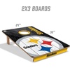 image:imageYouTheFan NFL 2 x 3 Wood Cornhole Game with Logo BagsTeam Colors