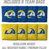 image:imageYouTheFan NFL 2 x 3 Wood Cornhole Game with Logo BagsTeam Colors