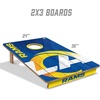 image:imageYouTheFan NFL 2 x 3 Wood Cornhole Game with Logo BagsTeam Colors