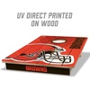 image:imageYouTheFan NFL 2 x 3 Wood Cornhole Game with Logo BagsTeam Colors