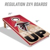 image:imageYouTheFan NFL 2 x 4 Slogan Series Professional Wood Cornhole Game with Logo BagsAtlanta Falcons