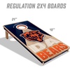 image:imageYouTheFan NFL 2 x 4 Slogan Series Professional Wood Cornhole Game with Logo BagsChicago Bears