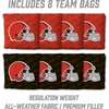 image:imageYouTheFan NFL 2 x 4 Slogan Series Professional Wood Cornhole Game with Logo BagsCleveland Browns