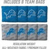 image:imageYouTheFan NFL 2 x 4 Slogan Series Professional Wood Cornhole Game with Logo BagsDetroit Lions