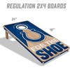 image:imageYouTheFan NFL 2 x 4 Slogan Series Professional Wood Cornhole Game with Logo BagsIndianapolis Colts