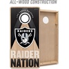 image:imageYouTheFan NFL 2 x 4 Slogan Series Professional Wood Cornhole Game with Logo BagsLas Vegas Raiders