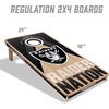 image:imageYouTheFan NFL 2 x 4 Slogan Series Professional Wood Cornhole Game with Logo BagsLas Vegas Raiders
