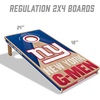 image:imageYouTheFan NFL 2 x 4 Slogan Series Professional Wood Cornhole Game with Logo BagsNew York Giants