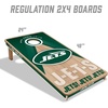 image:imageYouTheFan NFL 2 x 4 Slogan Series Professional Wood Cornhole Game with Logo BagsNew York Jets