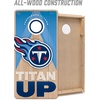 image:imageYouTheFan NFL 2 x 4 Slogan Series Professional Wood Cornhole Game with Logo BagsTennessee Titans