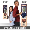 image:imageYouTheFan NFL 3D Stadium Banner 8 x 32 InchesChicago Bears