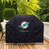 image:imageYouTheFan NFL Heavy Duty Waterproof Grill Cover  UV Resistant Durable Polyester BBQ Cover Weatherproof Protection for Outdoor Gas or Charcoal Grills for Grills up to 5 WideMiami Dolphins