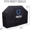 image:imageYouTheFan NFL Heavy Duty Waterproof Grill Cover  UV Resistant Durable Polyester BBQ Cover Weatherproof Protection for Outdoor Gas or Charcoal Grills for Grills up to 5 WideIndianapolis Colts