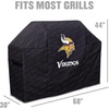 image:imageYouTheFan NFL Heavy Duty Waterproof Grill Cover  UV Resistant Durable Polyester BBQ Cover Weatherproof Protection for Outdoor Gas or Charcoal Grills for Grills up to 5 WideMinnesota Vikings