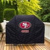 image:imageYouTheFan NFL Heavy Duty Waterproof Grill Cover  UV Resistant Durable Polyester BBQ Cover Weatherproof Protection for Outdoor Gas or Charcoal Grills for Grills up to 5 WideSan Francisco 49ers