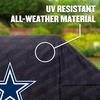 image:imageYouTheFan NFL Heavy Duty Waterproof Grill Cover  UV Resistant Durable Polyester BBQ Cover Weatherproof Protection for Outdoor Gas or Charcoal Grills for Grills up to 5 WideDallas Cowboys