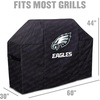 image:imageYouTheFan NFL Heavy Duty Waterproof Grill Cover  UV Resistant Durable Polyester BBQ Cover Weatherproof Protection for Outdoor Gas or Charcoal Grills for Grills up to 5 WidePhiladelphia Eagles
