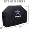 image:imageYouTheFan NFL Heavy Duty Waterproof Grill Cover  UV Resistant Durable Polyester BBQ Cover Weatherproof Protection for Outdoor Gas or Charcoal Grills for Grills up to 5 WideDallas Cowboys