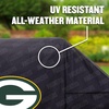 image:imageYouTheFan NFL Heavy Duty Waterproof Grill Cover  UV Resistant Durable Polyester BBQ Cover Weatherproof Protection for Outdoor Gas or Charcoal Grills for Grills up to 5 WideGreen Bay Packers