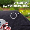 image:imageYouTheFan NFL Heavy Duty Waterproof Grill Cover  UV Resistant Durable Polyester BBQ Cover Weatherproof Protection for Outdoor Gas or Charcoal Grills for Grills up to 5 WideNew England Patriots