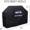 image:imageYouTheFan NFL Heavy Duty Waterproof Grill Cover  UV Resistant Durable Polyester BBQ Cover Weatherproof Protection for Outdoor Gas or Charcoal Grills for Grills up to 5 WideSeattle Seahawks