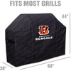 image:imageYouTheFan NFL Heavy Duty Waterproof Grill Cover  UV Resistant Durable Polyester BBQ Cover Weatherproof Protection for Outdoor Gas or Charcoal Grills for Grills up to 5 WideCincinnati Bengals