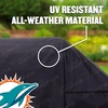 image:imageYouTheFan NFL Heavy Duty Waterproof Grill Cover  UV Resistant Durable Polyester BBQ Cover Weatherproof Protection for Outdoor Gas or Charcoal Grills for Grills up to 5 WideMiami Dolphins