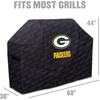 image:imageYouTheFan NFL Heavy Duty Waterproof Grill Cover  UV Resistant Durable Polyester BBQ Cover Weatherproof Protection for Outdoor Gas or Charcoal Grills for Grills up to 5 WideGreen Bay Packers