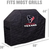 image:imageYouTheFan NFL Heavy Duty Waterproof Grill Cover  UV Resistant Durable Polyester BBQ Cover Weatherproof Protection for Outdoor Gas or Charcoal Grills for Grills up to 5 WideHouston Texans