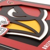 image:imageYouTheFan NFL Officiallylicensed 3D Logo Series Wall Art  made of multiple layers  ready to hang on wall  bold design perfect fan giftArizona Cardinals