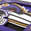 image:imageYouTheFan NFL Officiallylicensed 3D Logo Series Wall Art  made of multiple layers  ready to hang on wall  bold design perfect fan giftBaltimore Ravens