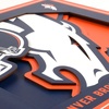 image:imageYouTheFan NFL Officiallylicensed 3D Logo Series Wall Art  made of multiple layers  ready to hang on wall  bold design perfect fan giftDenver Broncos
