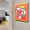 image:imageYouTheFan NFL Officiallylicensed 3D Logo Series Wall Art  made of multiple layers  ready to hang on wall  bold design perfect fan giftKansas City Chiefs