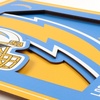 image:imageYouTheFan NFL Officiallylicensed 3D Logo Series Wall Art  made of multiple layers  ready to hang on wall  bold design perfect fan giftLos Angeles Chargers