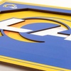 image:imageYouTheFan NFL Officiallylicensed 3D Logo Series Wall Art  made of multiple layers  ready to hang on wall  bold design perfect fan giftLos Angeles Rams