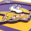 image:imageYouTheFan NFL Officiallylicensed 3D Logo Series Wall Art  made of multiple layers  ready to hang on wall  bold design perfect fan giftMinnesota Vikings