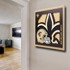 image:imageYouTheFan NFL Officiallylicensed 3D Logo Series Wall Art  made of multiple layers  ready to hang on wall  bold design perfect fan giftNew Orleans Saints