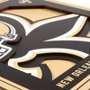 image:imageYouTheFan NFL Officiallylicensed 3D Logo Series Wall Art  made of multiple layers  ready to hang on wall  bold design perfect fan giftNew Orleans Saints