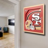 image:imageYouTheFan NFL Officiallylicensed 3D Logo Series Wall Art  made of multiple layers  ready to hang on wall  bold design perfect fan giftSan Francisco 49ers