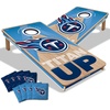 image:imageYouTheFan NFL 2 x 4 Slogan Series Professional Wood Cornhole Game with Logo BagsTennessee Titans