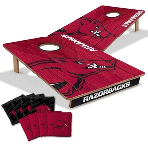image:imageYouTheFan NCAA 2 x 3 Wood Cornhole Game with Logo BagsArkansas Razorbacks