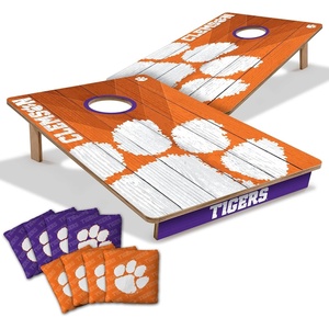image:imageYouTheFan NCAA 2 x 3 Wood Cornhole Game with Logo BagsClemson Tigers