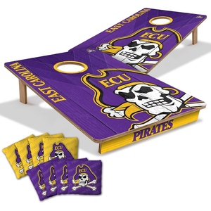 image:imageYouTheFan NCAA 2 x 3 Wood Cornhole Game with Logo BagsEast Carolina Pirates