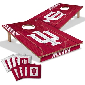 image:imageYouTheFan NCAA 2 x 3 Wood Cornhole Game with Logo BagsIndiana Hoosiers